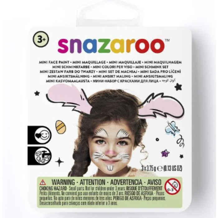Mini Kit Pintura Facial Coelho - Snazaroo - Image 1