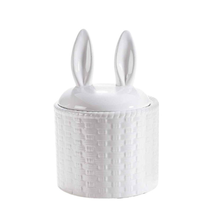 Pote Branco Orelhas de Coelho - Image 1