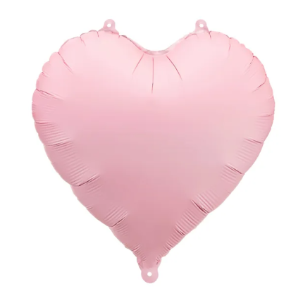 Balão Coração Rosa Mate - 45cm