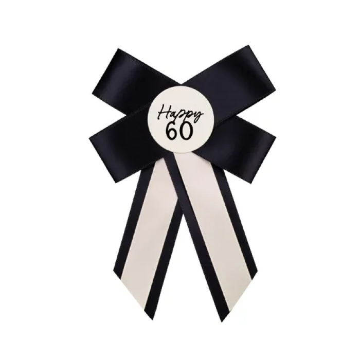 Crachá Laço 'Happy 60' - Image 1