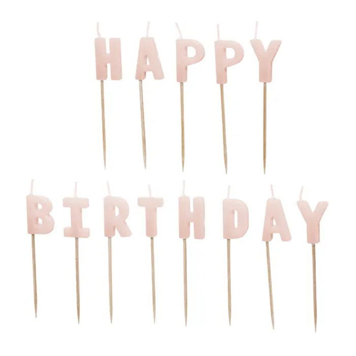Velas Happy Birthday Rosa - Pack.13 - Image 1