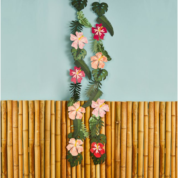 Grinalda Folhas e Flores Tropicais - 250 cm - Image 1