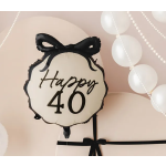 Balão "Happy 40" com Laço- 47cm - Image 2
