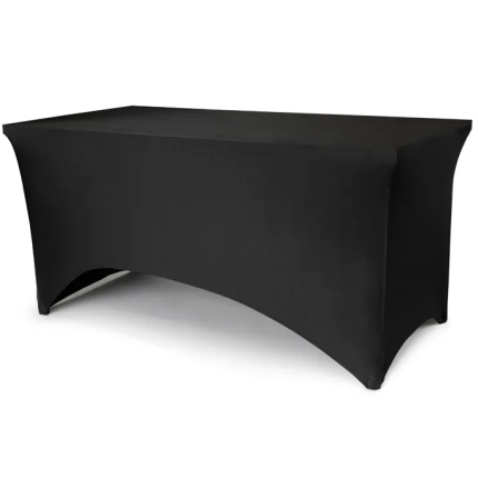 Toalha de Mesa Banquete Preta -183x76x74cm