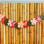 Grinalda Folhas e Flores Tropicais - 200 cm