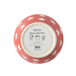 Taça de Bambu Vermelha com Estrelas -25CM - Image 2