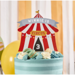 Topo de Bolo Tenda do Circo Personalizável