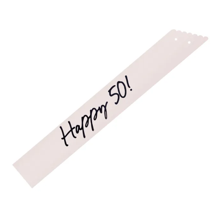 Faixa "Happy 50" - 76 cm - Image 1