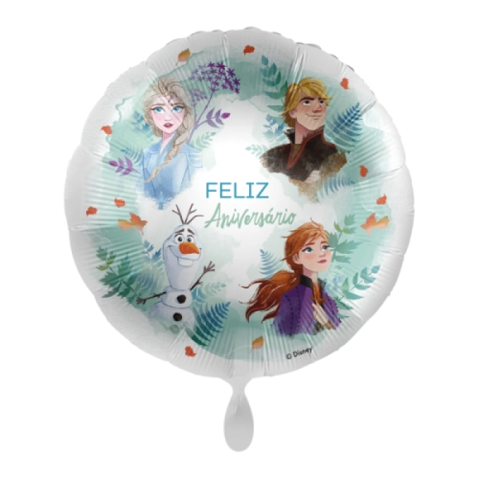 Balão Frozen Feliz Aniversário - 43cm - Image 1