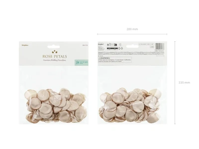Pétalas Rosas Tecido Bege - Pack.100 - Image 3