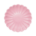 Prato Flor Rosa Pastel 18cm - Pack. 8