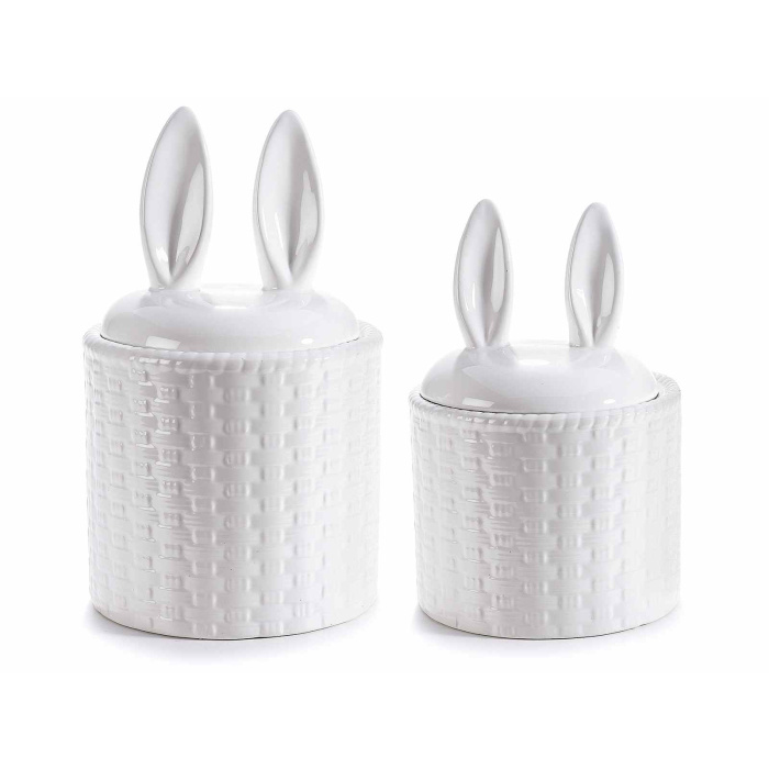 Pote Branco Orelhas de Coelho - Image 2