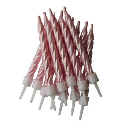 Velas Espirais Rosa