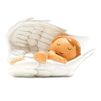 Boneco Batismo - Anjo da Guarda Branco (Asa)