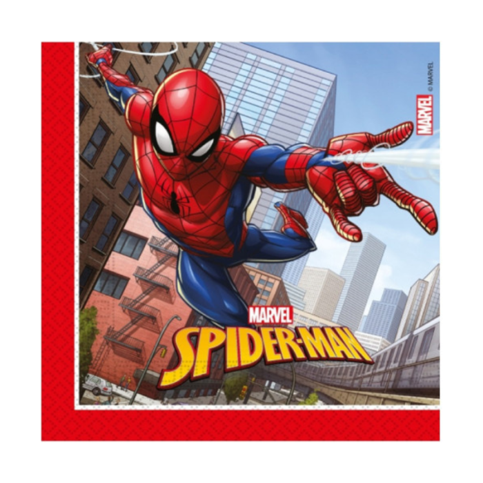 Homem Aranha Guardanapos 33cm - Pack.20 - Image 1
