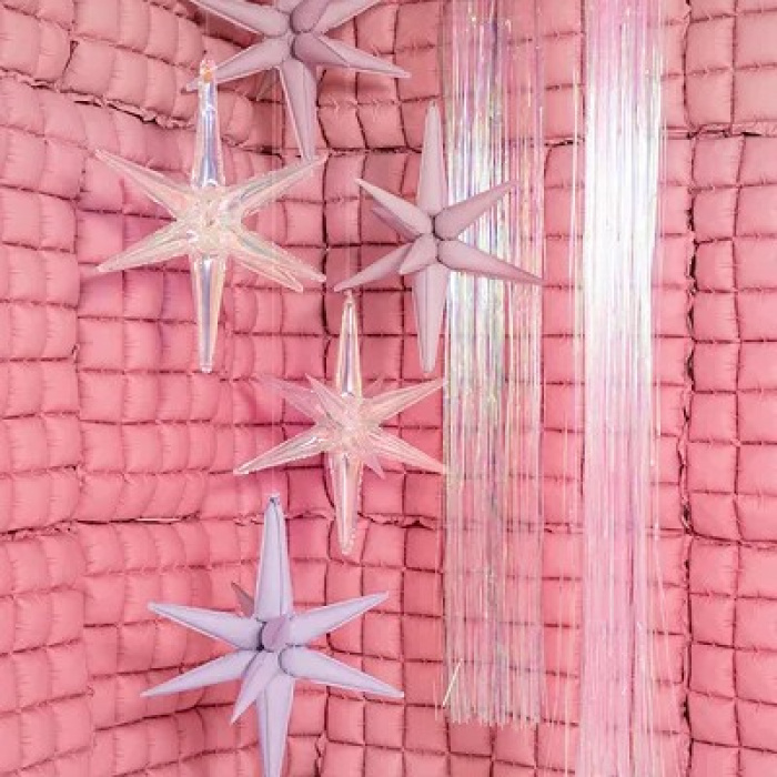 Balão Estrela 3D Rosa Claro - 70cm - Image 2