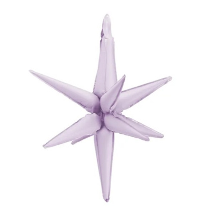 Balão Estrela 3D Roxo - 70cm