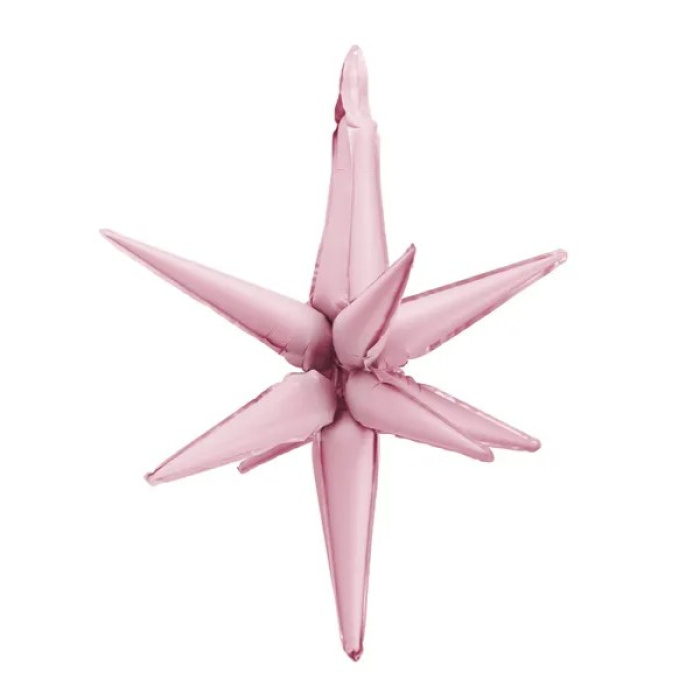 Balão Estrela 3D Rosa Claro - 70cm - Image 1
