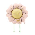 Balão Flor Rosa Blush SuperShape - 80cm