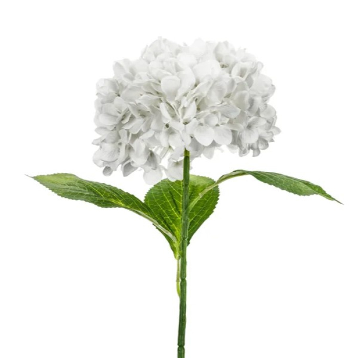 Flor artificial - Hortênsia Premium, 69 cm, ( Branca ) - Image 1