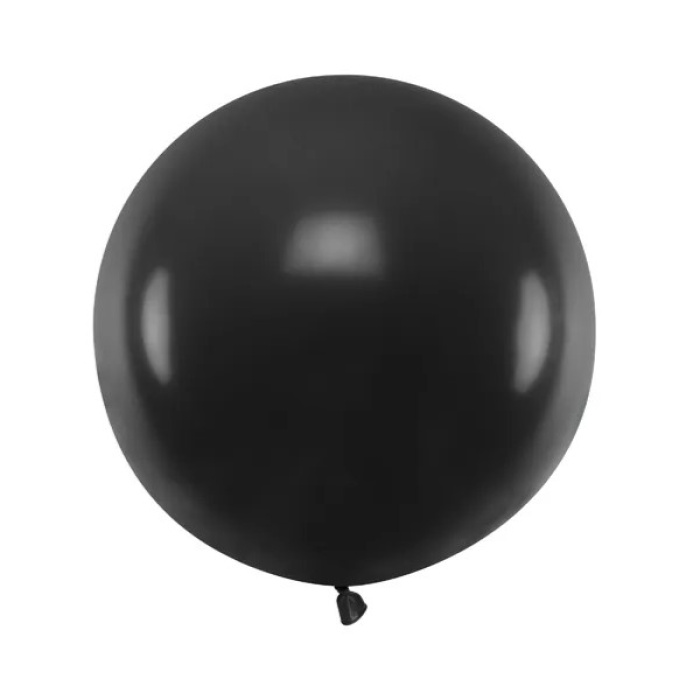 Balão Látex Preto - 60cm - Image 1