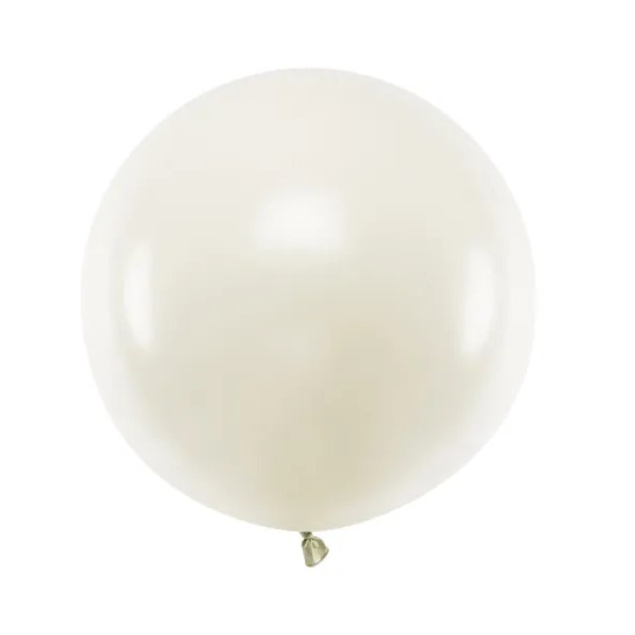Balão Látex Creme Claro - 60cm - Image 1
