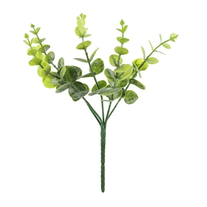 Flor artificial - Galho de Eucalipto, 27cm - Image 1