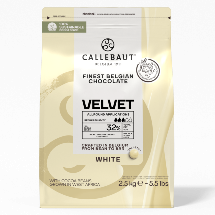 Chocolate Callebaut Branco Velvet - 2.5Kg