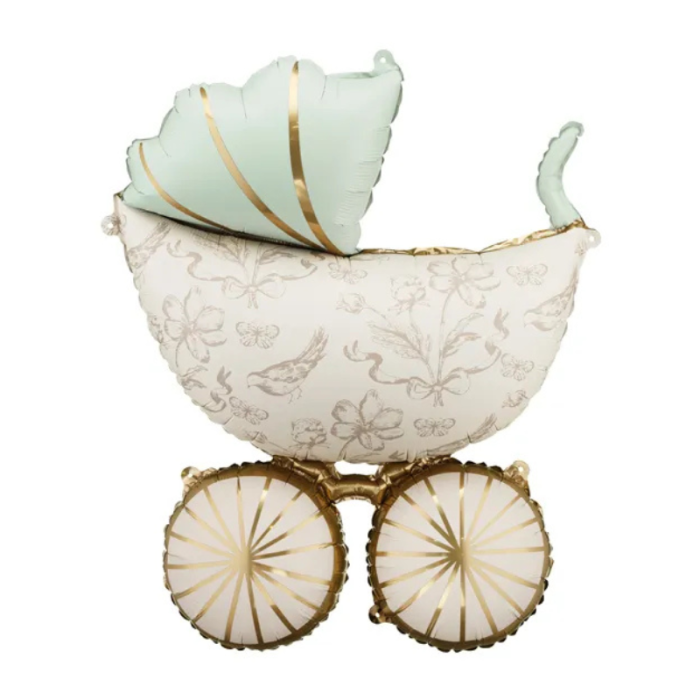 Balão Metalizado Carrinho de Bebê – 67x96 cm - Image 1