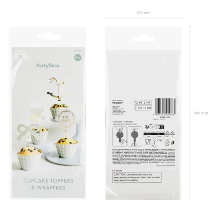 Kit para Muffins “Oh Baby” – Pack.12 - Image 3