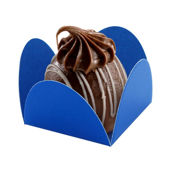 Forminha Brigadeiro Papel Dupla Face - Azul Escuro - Image 1
