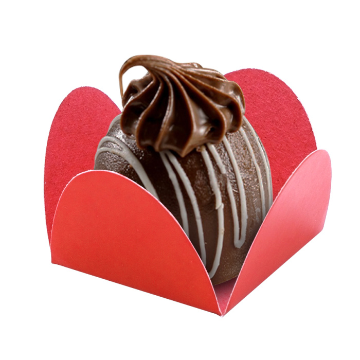 Forminha Brigadeiro Papel Dupla Face - Vermelho - Image 1
