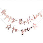 Guirlanda Rosa Gold "HAPPY BIRTHDAY TO YOU"