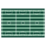 Toalha de Mesa Futebol 180x120cm