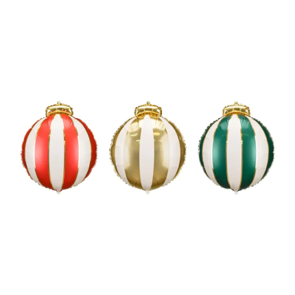 Balões Bola Natal 46cm- Pack.3