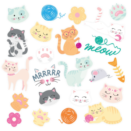 Tatuagens Temporárias Gatinhos