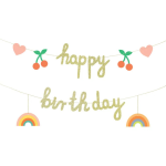 Banner Happy Birthday Cerejas