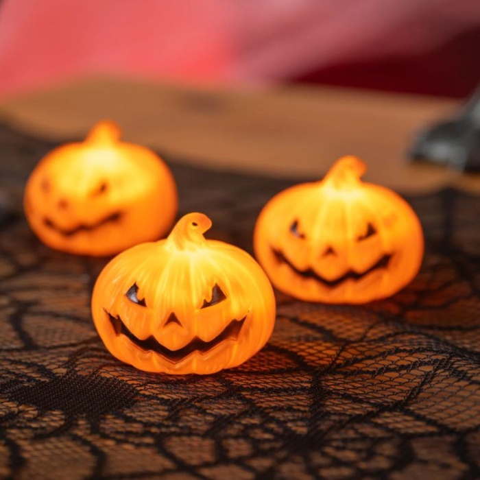 Lanterna Cabeça Abóbora LED Halloween - Image 2