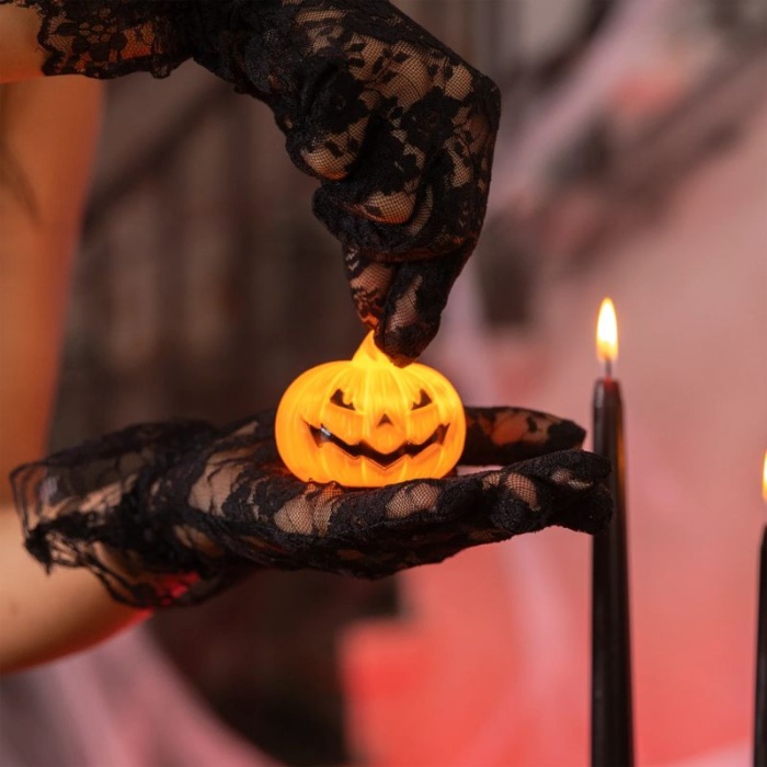 Lanterna Cabeça Abóbora LED Halloween - Image 3