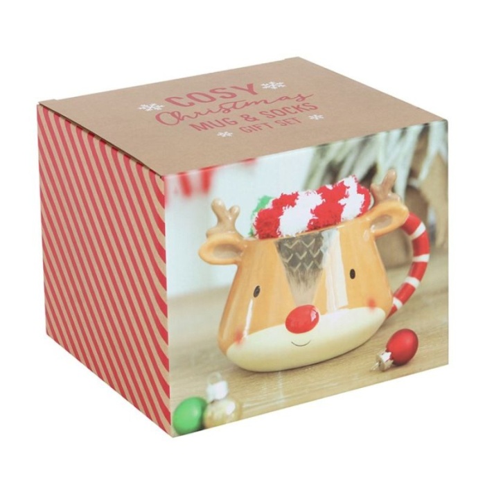 Caneca Rena com Meias Natal 350ml - Image 5