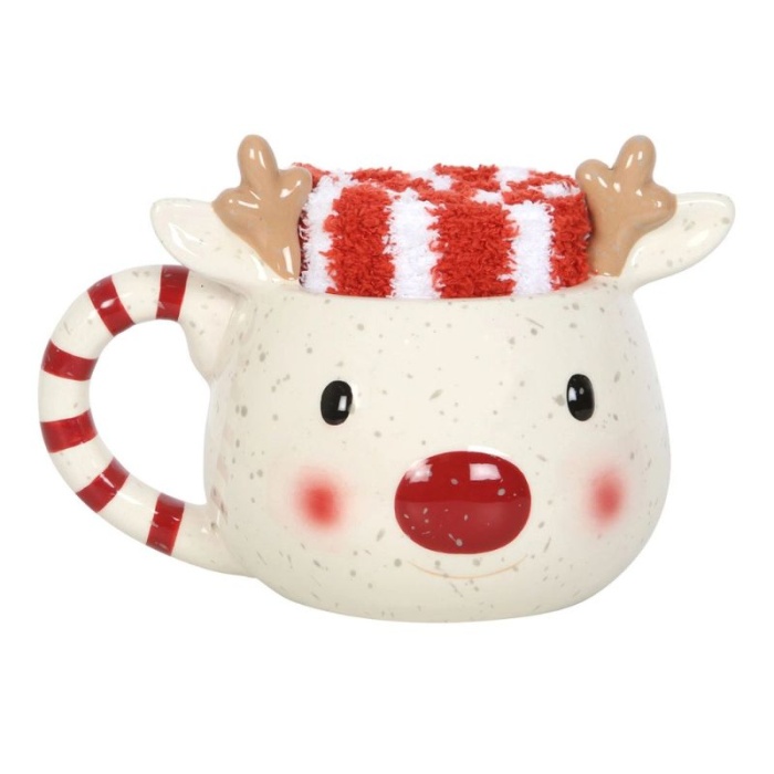 Caneca Rena com Meias Natal 400ml - Image 3