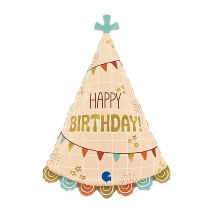 Balão Chapéu Happy Birthday- 66cm