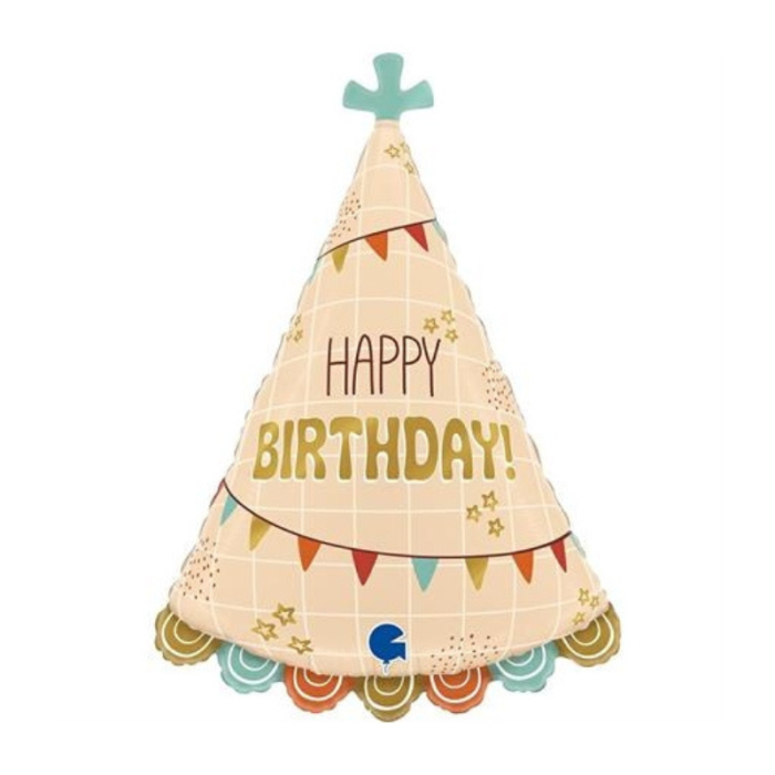 Balão Chapéu Happy Birthday- 66cm - Image 1