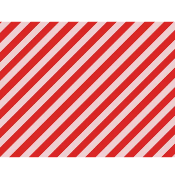 Papel de Embrulho Riscas Vermelhas e Rosa - Image 1