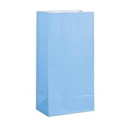 Sacos Papel Doces Azul Céu - Pack 12