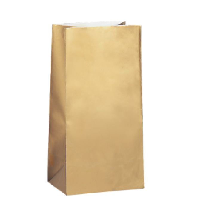 Sacos Papel Doces Ouro - Pack 12 - Image 1