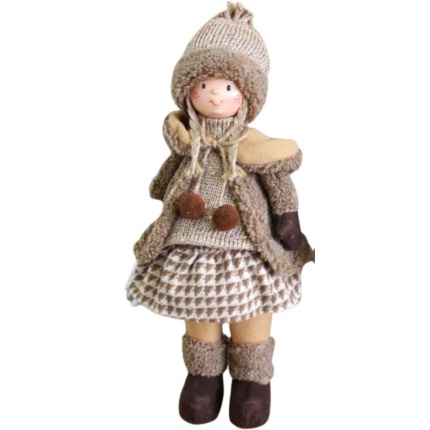 Boneco Bege Porcelana Menina - 46Cm