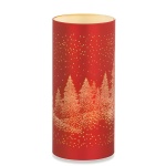 Lanterna Natal Vermelha com LED e Rotativa - Image 2