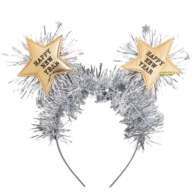 Bandolete prata happy new year Bandolete Happy New Year Divertida - Image 1