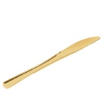 Facas Douradas para Refeição em Plástico - Pack.6